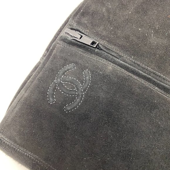 chanel suede knee high boots - Picture 3 of 10